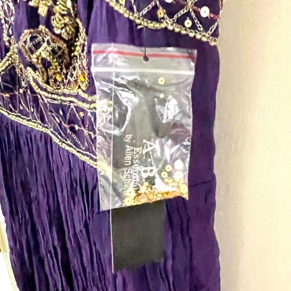 ABS Allen Schwartz purple cocktail dress - Picture 9 of 14